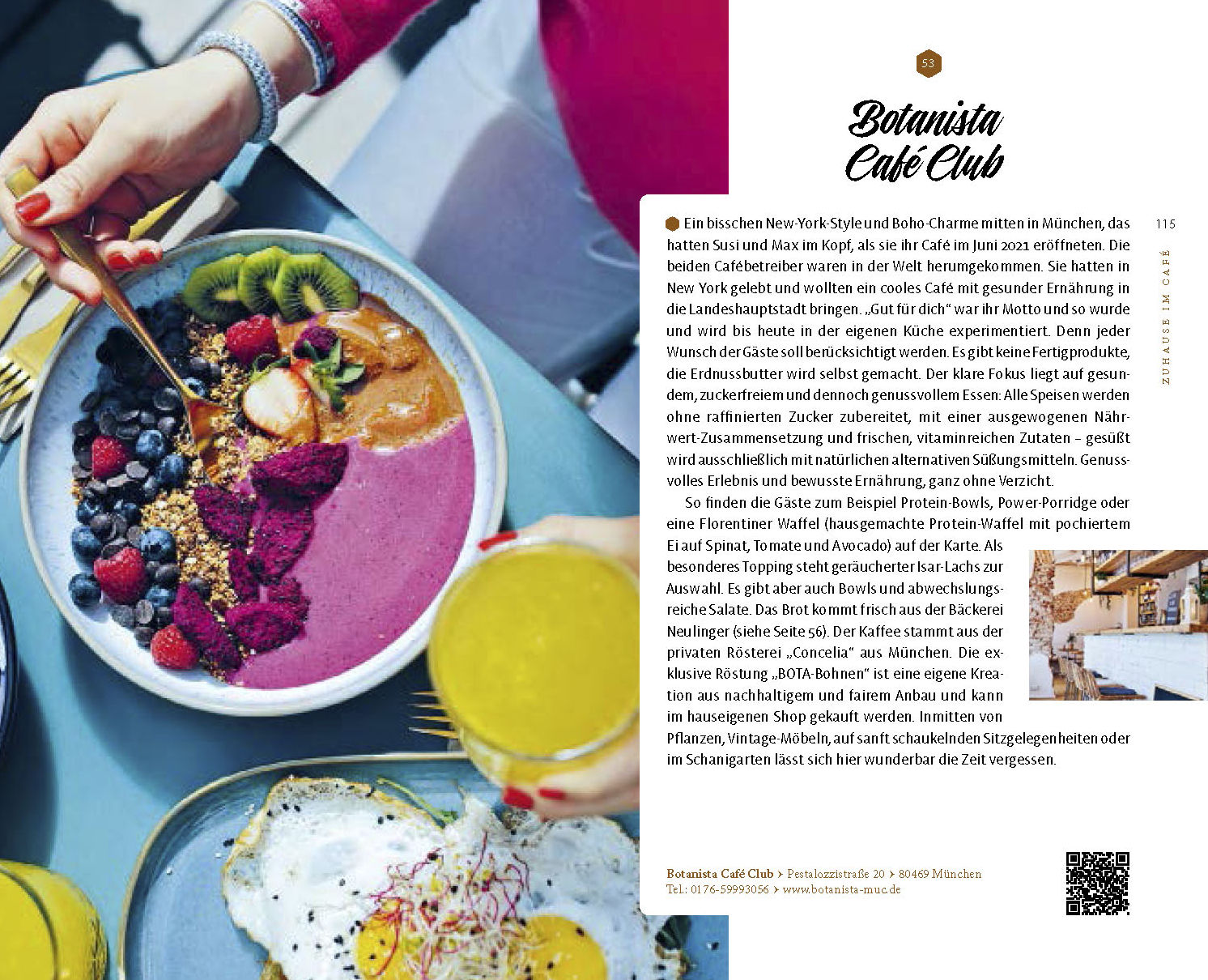 Leseprobe von 'Zuhause im Café - der Guide' Seite 114 und 115