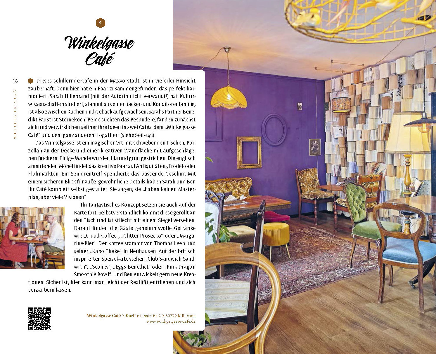 Leseprobe von 'Zuhause im Café - der Guide' Seite 18 und 19