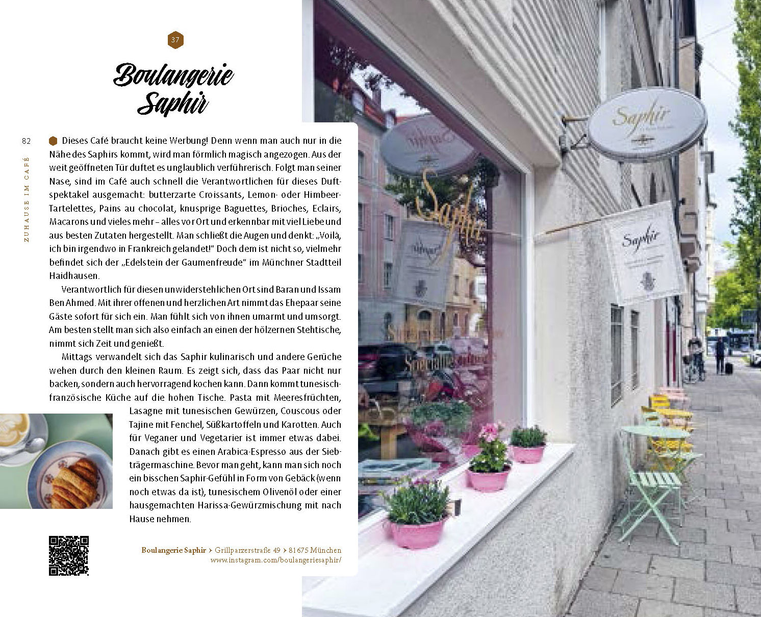 Leseprobe von 'Zuhause im Café - der Guide' Seite 82 und 83